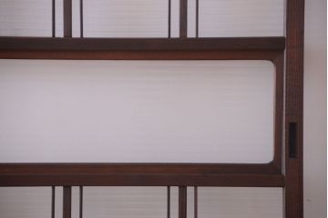 和製アンティーク　モールガラス入り!レトロな引き戸2枚セット(1)