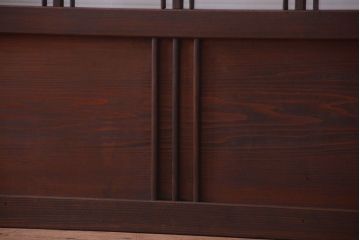 和製アンティーク　モールガラス入り!レトロな引き戸2枚セット(1)