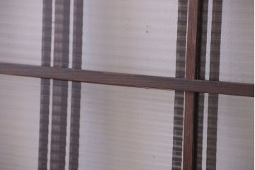 和製アンティーク　モールガラス入り!レトロな引き戸2枚セット(1)
