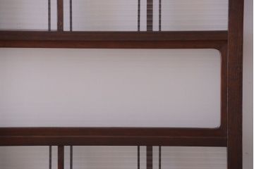 和製アンティーク　モールガラス入り!レトロな引き戸2枚セット(1)