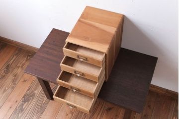 アンティーク家具　和製アンティーク　ネームプレート付き!小さな小引き出し