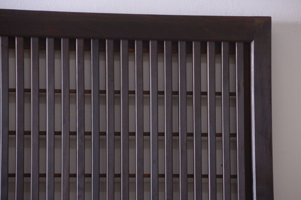 古民具・骨董　モダンなガラス帯格子戸2枚セット