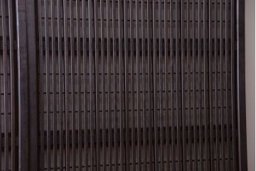 古民具・骨董　モダンなガラス帯格子戸2枚セット