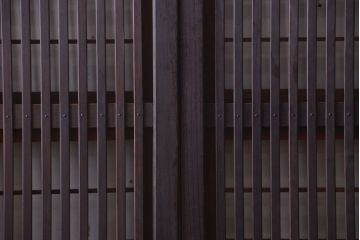 古民具・骨董　モダンなガラス帯格子戸2枚セット