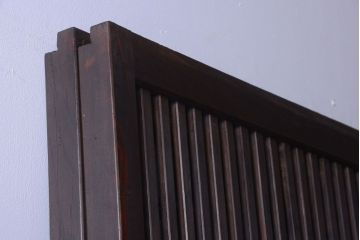 古民具・骨董　モダンなガラス帯格子戸2枚セット