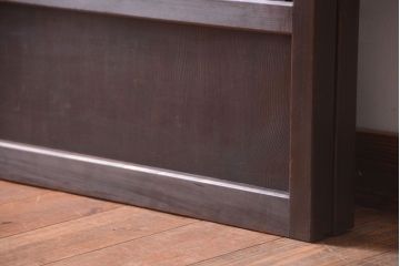 古民具・骨董　モダンなガラス帯格子戸2枚セット