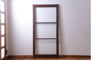 和製アンティーク　古い木製のシンプルな引き戸