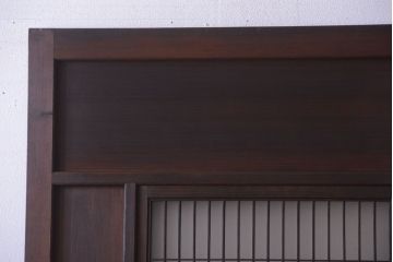 古民具・骨董　高級品!上質な組子すりガラス戸2枚セット