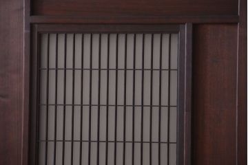 古民具・骨董　高級品!上質な組子すりガラス戸2枚セット