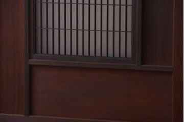 古民具・骨董　高級品!上質な組子すりガラス戸2枚セット