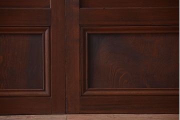 古民具・骨董　高級品!上質な組子すりガラス戸2枚セット