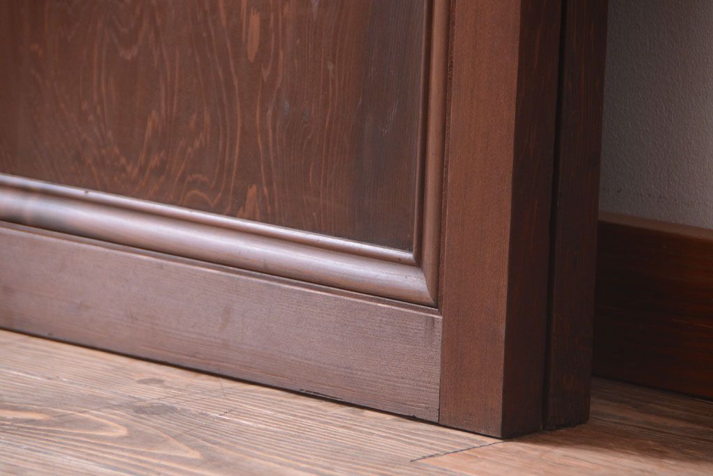 古民具・骨董　高級品!上質な組子すりガラス戸2枚セット