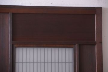 古民具・骨董　高級品!上質な組子すりガラス戸2枚セット