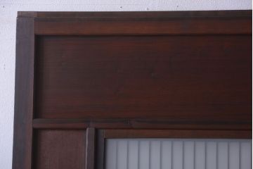 古民具・骨董　高級品!上質な組子すりガラス戸2枚セット