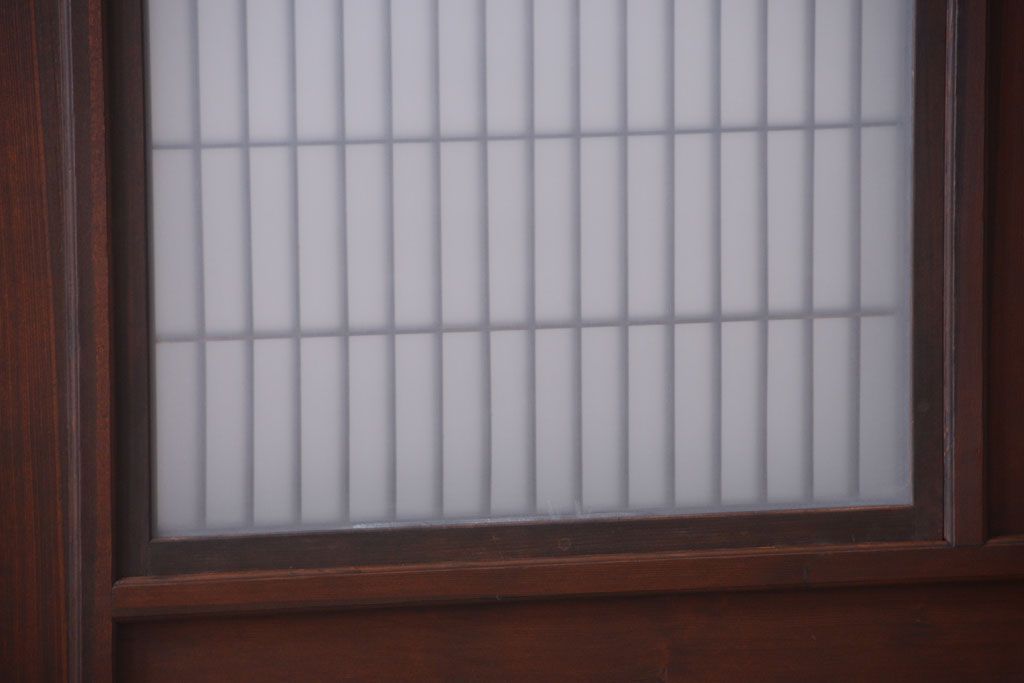 古民具・骨董　高級品!上質な組子すりガラス戸2枚セット