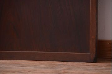 古民具・骨董　腰板欅材!アンティーク格子戸2枚セット