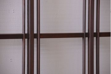 和製アンティーク　モールガラス入り!レトロな引き戸2枚セット(2)