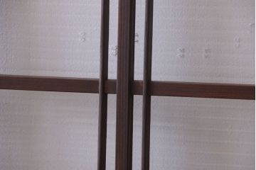 和製アンティーク　モールガラス入り!レトロな引き戸2枚セット(2)