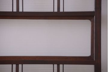 和製アンティーク　モールガラス入り!レトロな引き戸2枚セット(2)