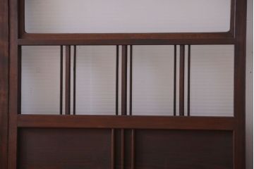 和製アンティーク　モールガラス入り!レトロな引き戸2枚セット(2)
