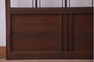 和製アンティーク　モールガラス入り!レトロな引き戸2枚セット(2)