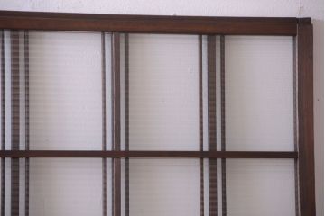 和製アンティーク　モールガラス入り!レトロな引き戸2枚セット(2)