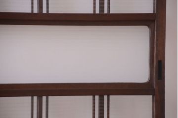 和製アンティーク　モールガラス入り!レトロな引き戸2枚セット(2)