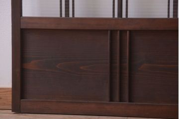 和製アンティーク　モールガラス入り!レトロな引き戸2枚セット(2)