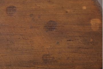 アンティーク家具　アンティーク　古い木のシンプルな丸スツール(2)