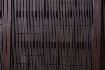 古民具・骨董　腰板屋久杉材!アンティーク格子戸4枚セット