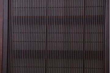 古民具・骨董　デザインガラス帯!古い木のアンティーク格子戸