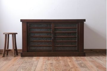 アンティーク家具　古民具・骨董　四尺　アンティーク水屋箪笥サイドボード