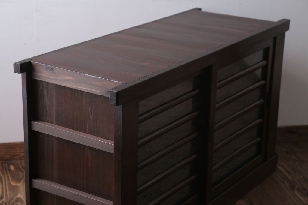 アンティーク家具　古民具・骨董　四尺　アンティーク水屋箪笥サイドボード