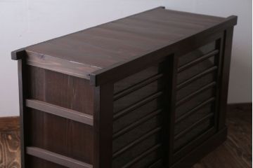 アンティーク家具　古民具・骨董　四尺　アンティーク水屋箪笥サイドボード