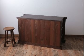 アンティーク家具　古民具・骨董　四尺　アンティーク水屋箪笥サイドボード