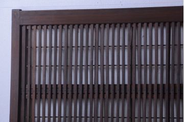 古民具・骨董　古いアンティーク格子戸4枚セット