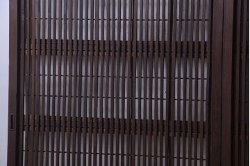 古民具・骨董　古いアンティーク格子戸4枚セット