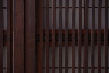 古民具・骨董　古いアンティーク格子戸4枚セット