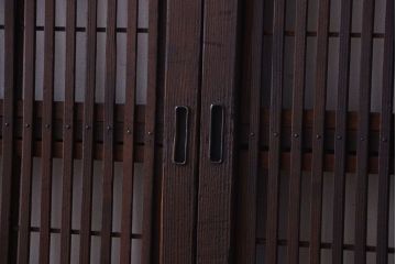 古民具・骨董　古いアンティーク格子戸4枚セット