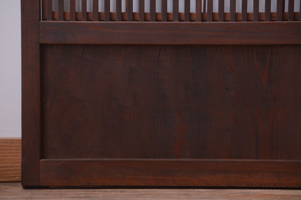 古民具・骨董　古いアンティーク格子戸4枚セット