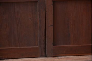 古民具・骨董　古いアンティーク格子戸4枚セット