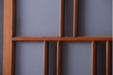 アンティーク　春慶塗が美しい上質なガラス戸2枚セット(2)