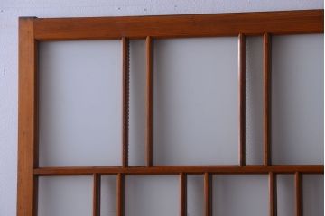 アンティーク　春慶塗が美しい上質なガラス戸2枚セット(2)