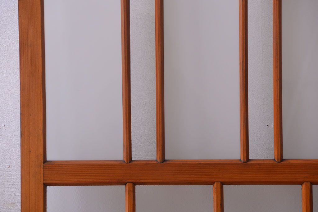 アンティーク　春慶塗が美しい上質なガラス戸2枚セット(2)