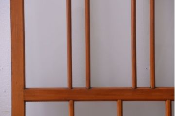 アンティーク　春慶塗が美しい上質なガラス戸2枚セット(2)