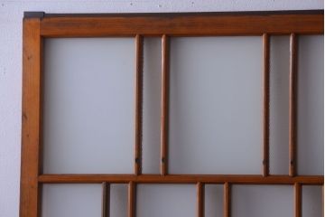アンティーク　春慶塗が美しい上質なガラス戸2枚セット(2)