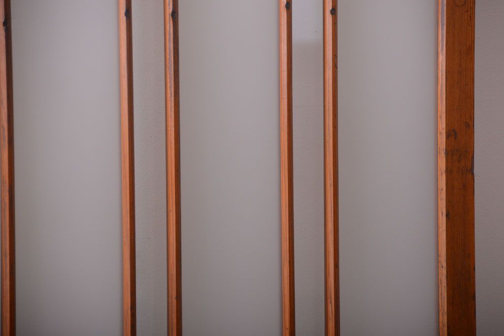 アンティーク　春慶塗が美しい上質なガラス戸2枚セット(2)