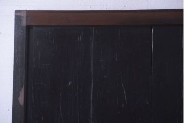 古民具・骨董　古い木製のアンティーク帯戸2枚セット