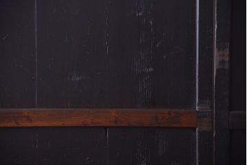 古民具・骨董　古い木製のアンティーク帯戸2枚セット