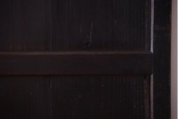 古民具・骨董　古い木製のアンティーク帯戸2枚セット